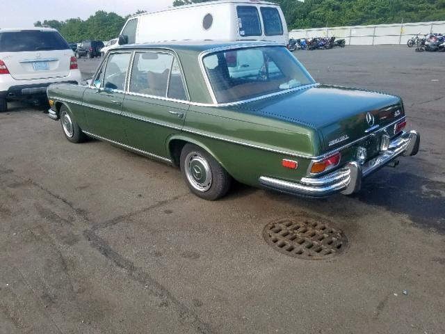 10806812019563 - 1973 MERCEDES-BENZ 280SE GREEN photo 3