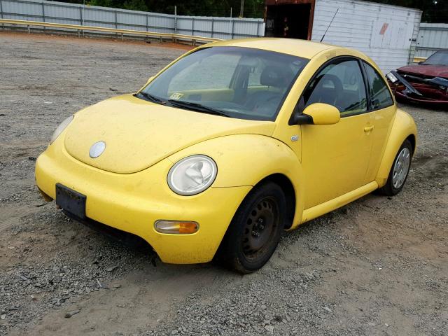 3VWBP21C93M421447 - 2003 VOLKSWAGEN NEW BEETLE YELLOW photo 2