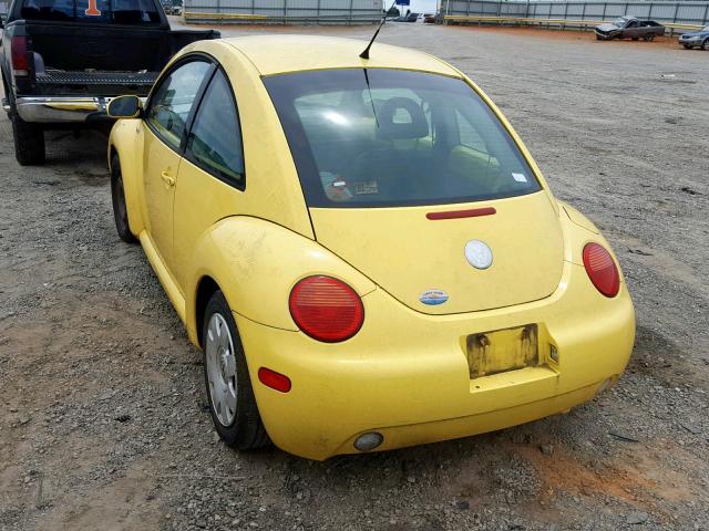 3VWBP21C93M421447 - 2003 VOLKSWAGEN NEW BEETLE YELLOW photo 3