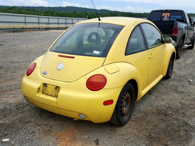 3VWBP21C93M421447 - 2003 VOLKSWAGEN NEW BEETLE YELLOW photo 4