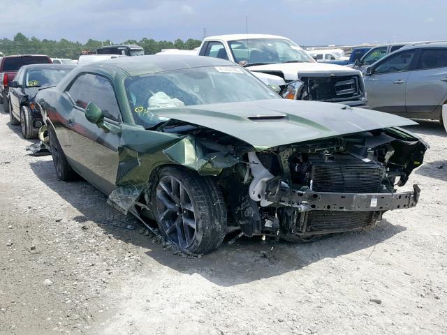 2C3CDZAG0KH616608 - 2019 DODGE CHALLENGER GREEN photo 1