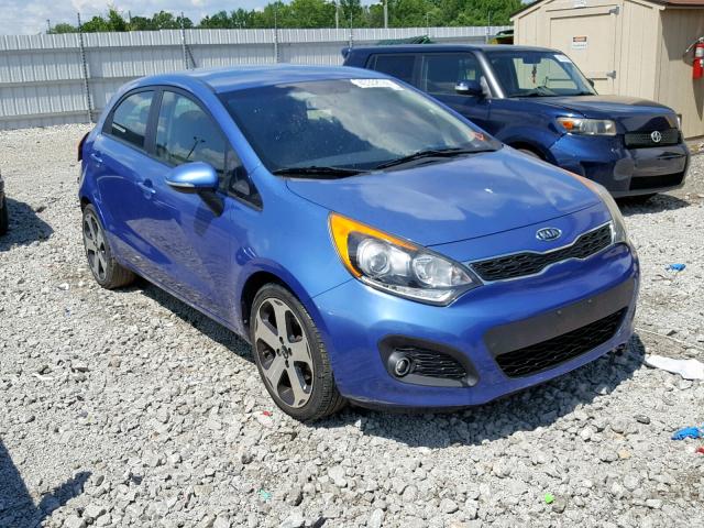 KNADN5A32C6082742 - 2012 KIA RIO EX BLUE photo 1