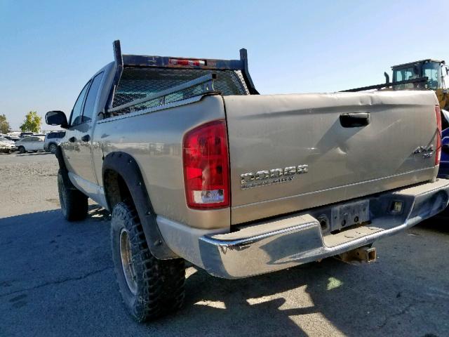 3D7KU28D53G826347 - 2003 DODGE RAM 2500 S ოქროსფერი ფოტო 3