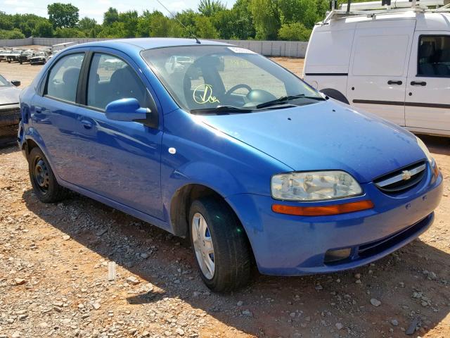 KL1TD56656B551409 - 2006 CHEVROLET AVEO BASE Mavi foto 1