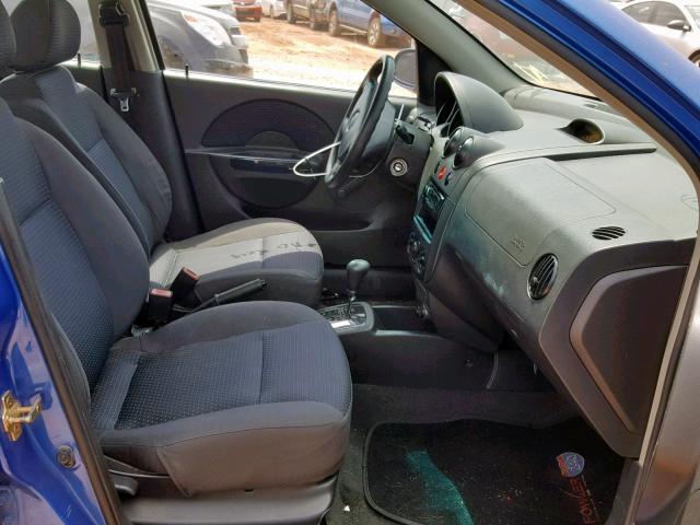 KL1TD56656B551409 - 2006 CHEVROLET AVEO BASE Mavi foto 5