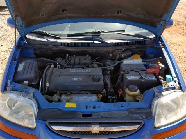 KL1TD56656B551409 - 2006 CHEVROLET AVEO BASE Mavi foto 7