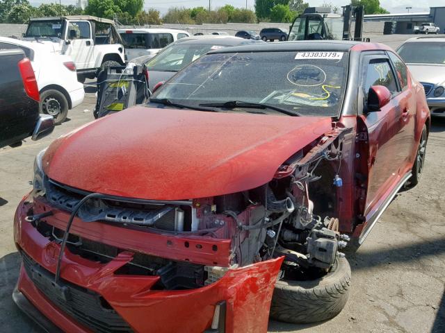 JTKJF5C76GJ025667 - 2016 TOYOTA SCION TC წითელი ფოტო 2