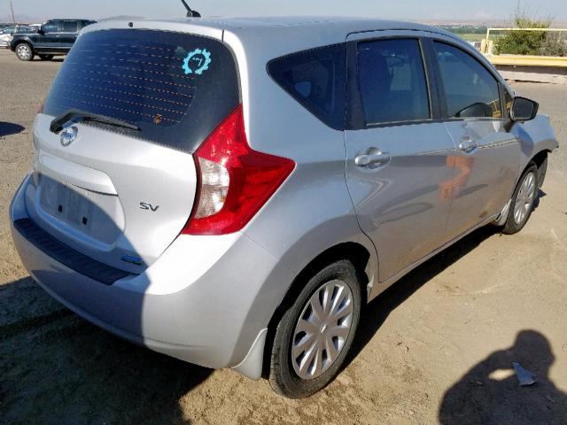 3N1CE2CP8FL428187 - 2015 NISSAN VERSA NOTE SILVER photo 4