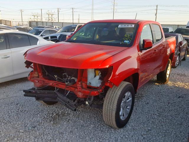 1GCGSCEA8K1115793 - 2019 CHEVROLET COLORADO L RED photo 2