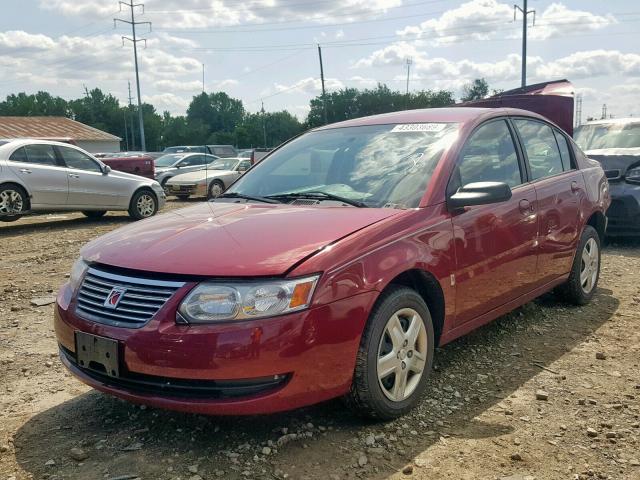1G8AZ55FX7Z134812 - 2007 SATURN ION LEVEL RED photo 2