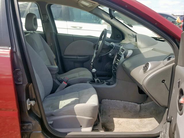 1G8AZ55FX7Z134812 - 2007 SATURN ION LEVEL RED photo 5