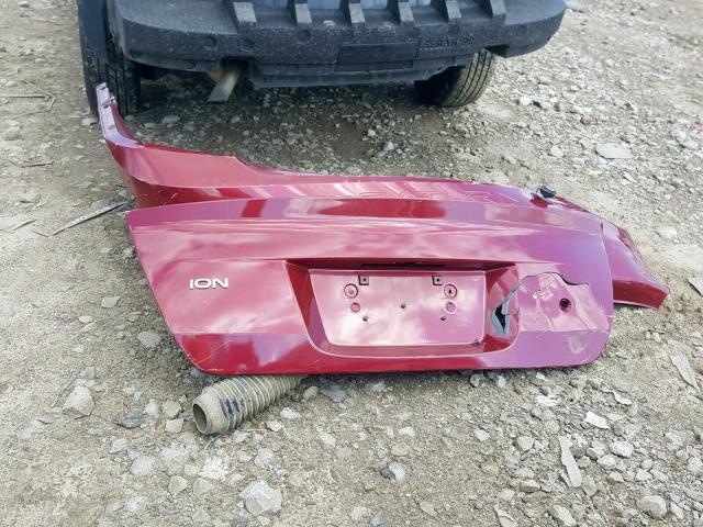 1G8AZ55FX7Z134812 - 2007 SATURN ION LEVEL RED photo 9
