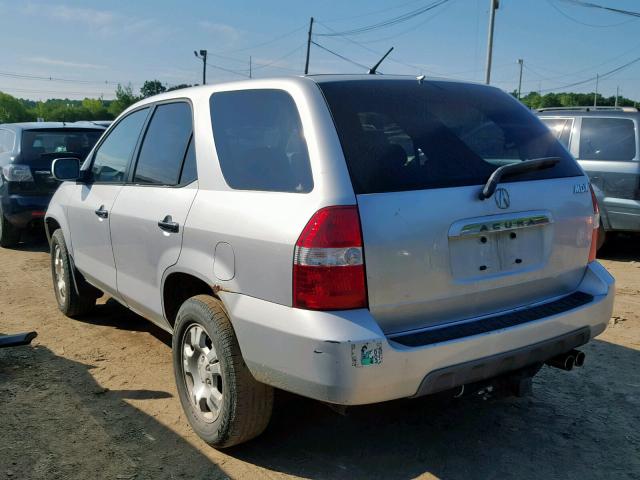 2HNYD18232H502142 - 2002 ACURA MDX SILVER photo 3