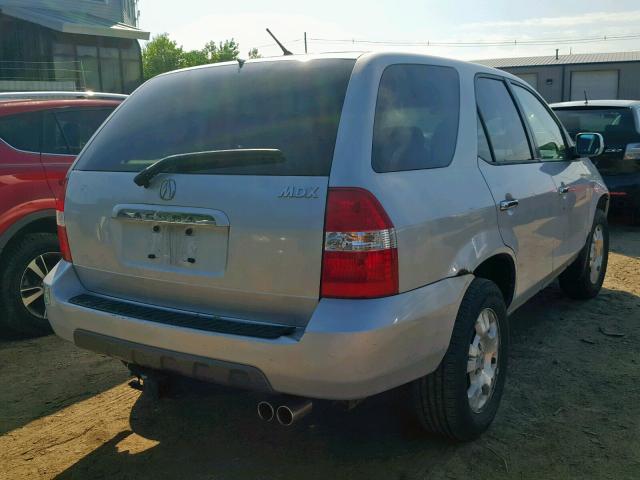 2HNYD18232H502142 - 2002 ACURA MDX SILVER photo 4