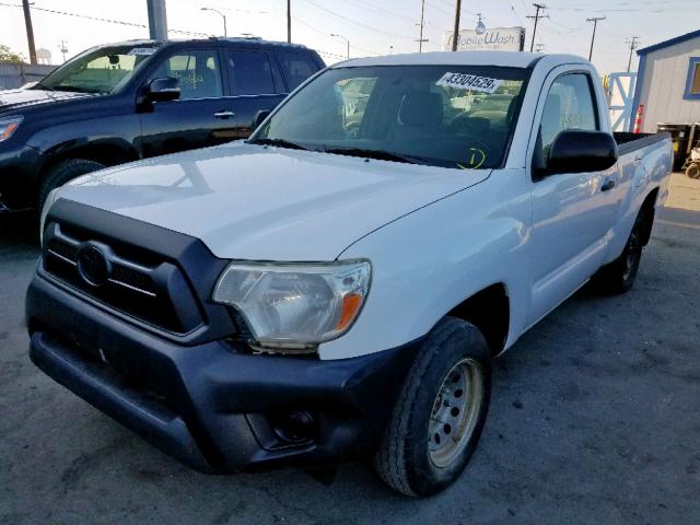 5TFNX4CN4EX031962 - 2014 TOYOTA TACOMA WHITE photo 2