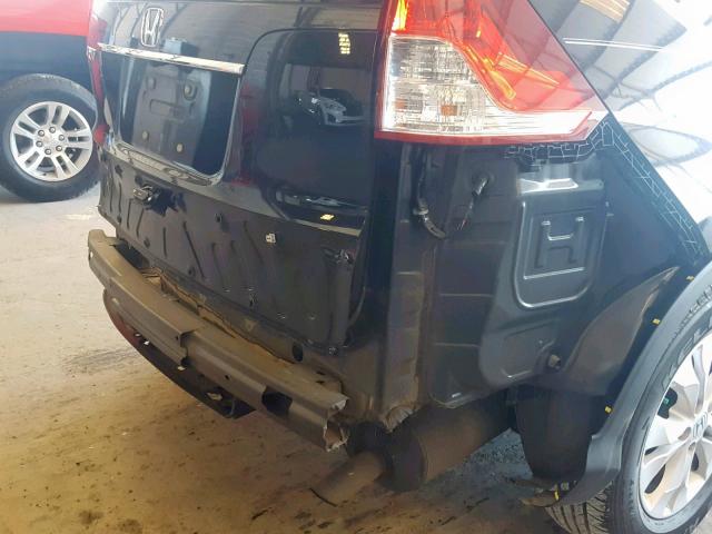 5J6RM3H75CL023642 - 2012 HONDA CR-V EXL BLACK photo 9