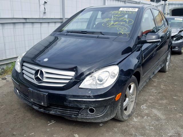 WDDFH33X27J159299 - 2007 MERCEDES-BENZ B200 BLACK photo 2