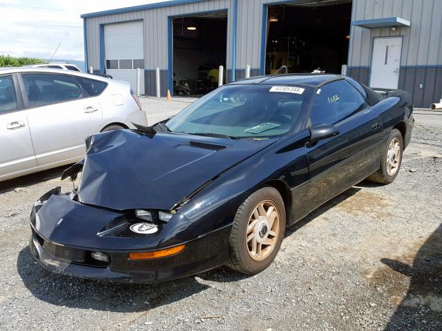 2G1FP22K9T2102344 - 1996 CHEVROLET CAMARO BAS BLACK photo 2