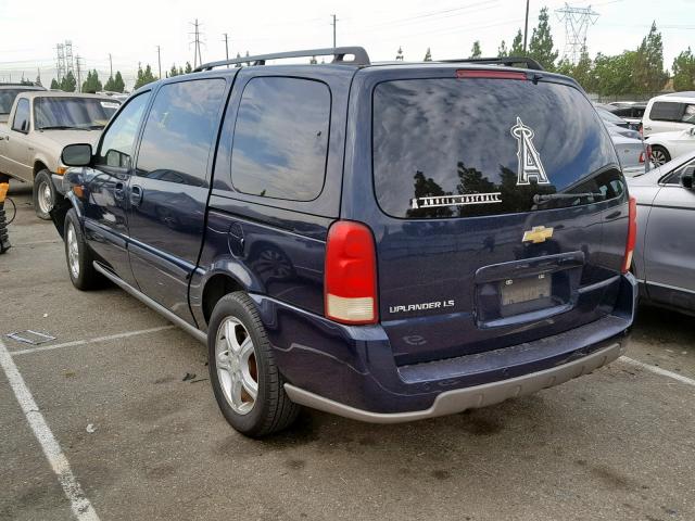 1GNDV23L25D187544 - 2005 CHEVROLET UPLANDER L BLUE photo 3