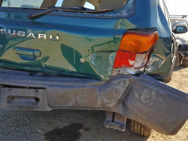 JF1SF6353WH773871 - 1998 SUBARU FORESTER L GREEN photo 9