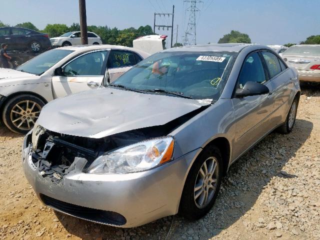 1G2ZF55B764141005 - 2006 PONTIAC G6 SE SILVER photo 2