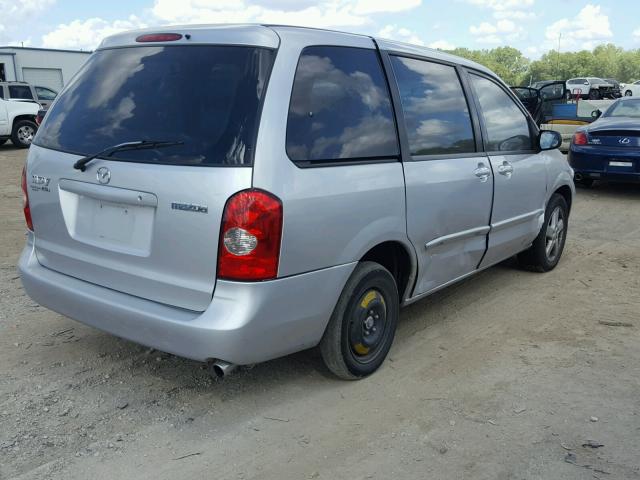 JM3LW28J830360794 - 2003 MAZDA MPV WAGON SILVER photo 4