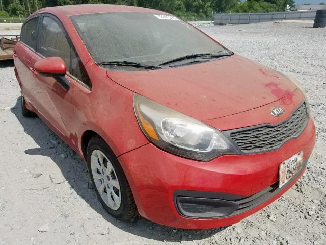 KNADM4A35D6200328 - 2013 KIA RIO LX RED photo 1