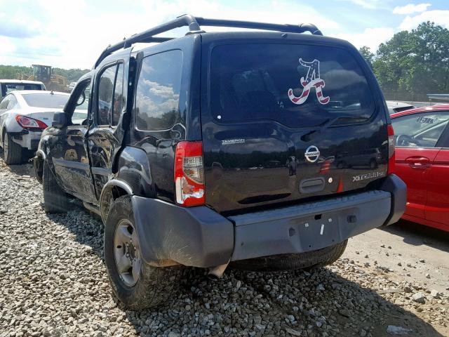 5N1ED28T03C700099 - 2003 NISSAN XTERRA XE BLACK photo 3