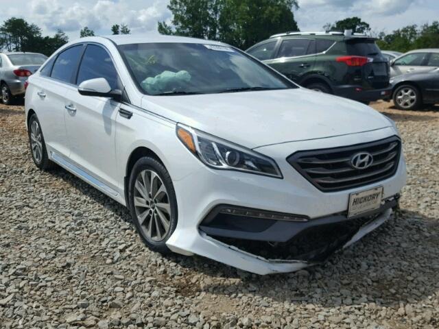 5NPE34AFXFH081818 - 2015 HYUNDAI SONATA SPO WHITE photo 1