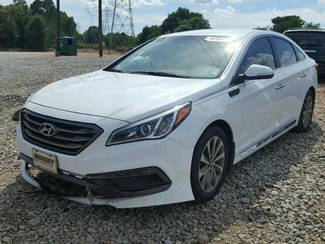 5NPE34AFXFH081818 - 2015 HYUNDAI SONATA SPO WHITE photo 2