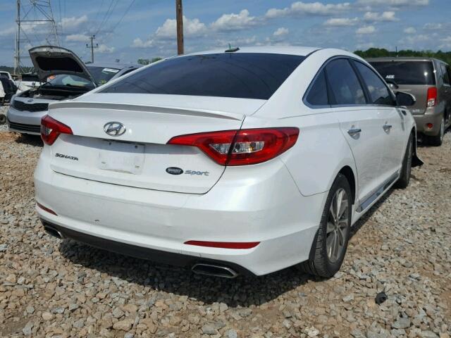 5NPE34AFXFH081818 - 2015 HYUNDAI SONATA SPO WHITE photo 4