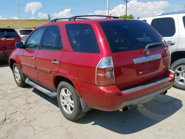 2HNYD18885H542774 - 2005 ACURA MDX TOURIN MAROON photo 3