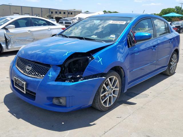 3N1BB61E78L638179 - 2008 NISSAN SENTRA SE- BLUE photo 2