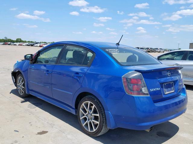 3N1BB61E78L638179 - 2008 NISSAN SENTRA SE- BLUE photo 3