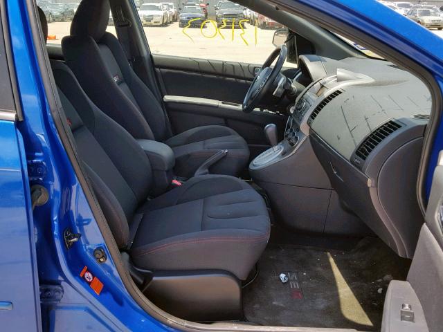 3N1BB61E78L638179 - 2008 NISSAN SENTRA SE- BLUE photo 5