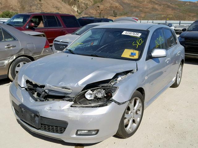 JM1BK344981852063 - 2008 MAZDA 3 HATCHBAC SILVER photo 2