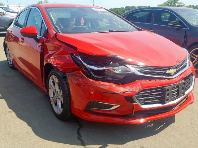 3G1BF6SM5JS617777 - 2018 CHEVROLET CRUZE PREM RED photo 1