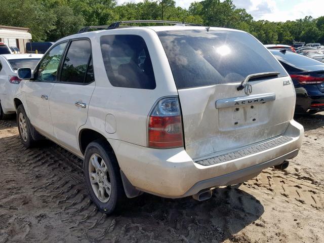 2HNYD18986H517691 - 2006 ACURA MDX TOURIN WHITE photo 3