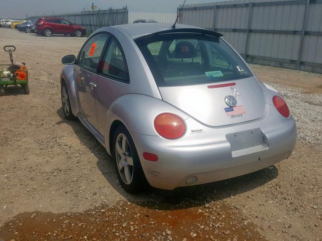 3VWED21C61M475727 - 2001 VOLKSWAGEN NEW BEETLE ვერცხლისფერი ფოტო 3