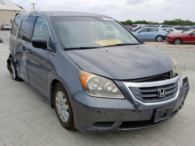 5FNRL3H27AB110214 - 2010 HONDA ODYSSEY LX GRAY photo 1