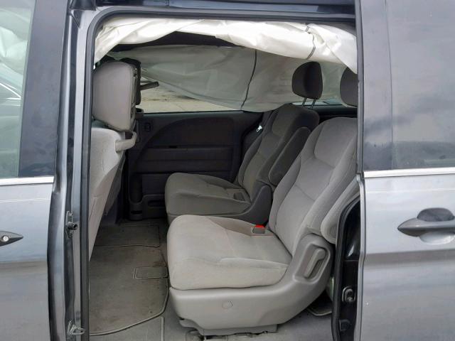 5FNRL3H27AB110214 - 2010 HONDA ODYSSEY LX GRAY photo 6