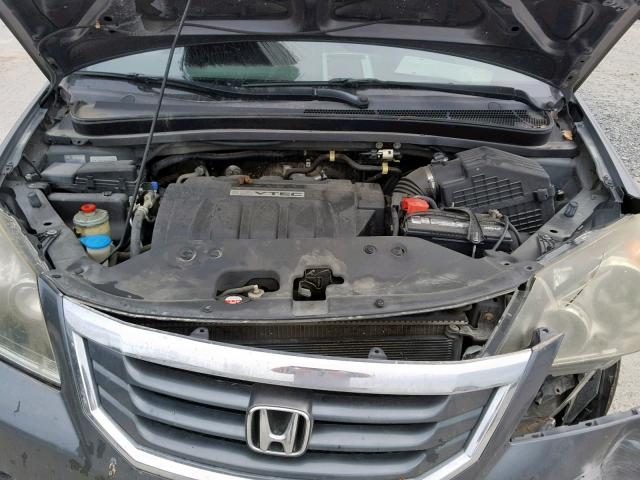 5FNRL3H27AB110214 - 2010 HONDA ODYSSEY LX GRAY photo 7