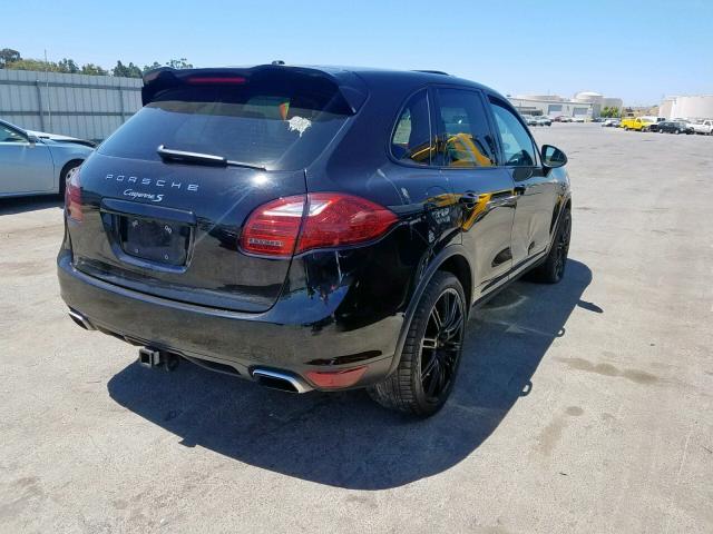 WP1AB2A21CLA47310 - 2012 PORSCHE CAYENNE S BLACK photo 4