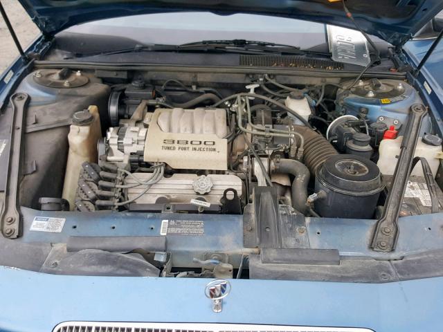 2G4WD14L9L1439016 - 1990 BUICK REGAL LIMI BLUE photo 7