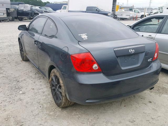 JTKDE177670202985 - 2007 TOYOTA SCION TC შავი ფოტო 3