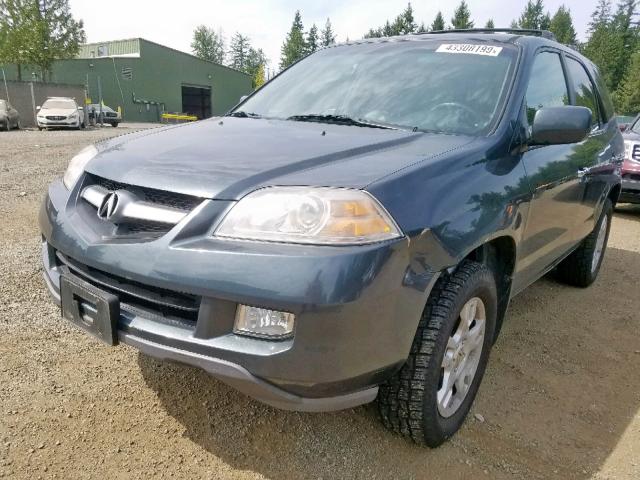 2HNYD18664H513481 - 2004 ACURA MDX TOURIN GRAY photo 2