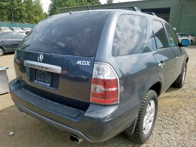 2HNYD18664H513481 - 2004 ACURA MDX TOURIN GRAY photo 4