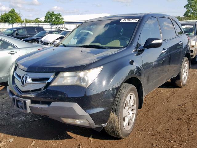 2HNYD28257H504682 - 2007 ACURA MDX BLACK photo 2