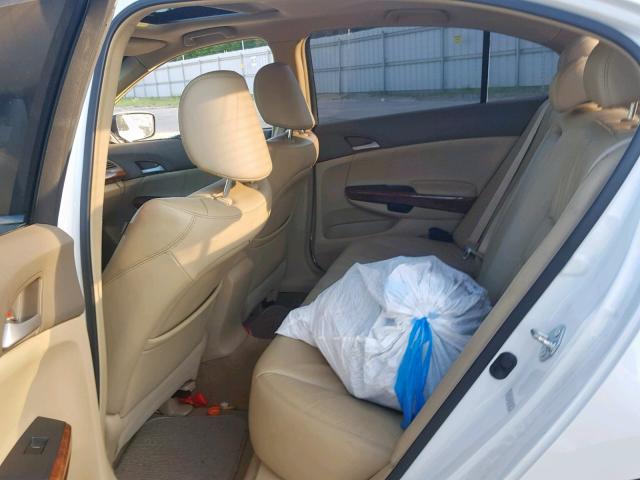 1HGCP36899A042182 - 2009 HONDA ACCORD EXL WHITE photo 6