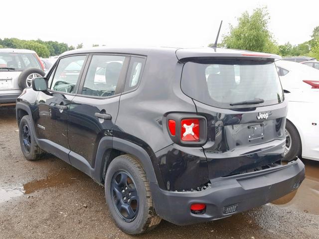 ZACCJAAT0FPB73389 - 2015 JEEP RENEGADE S 黑色 照片 3